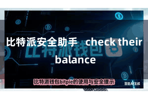 比特派安全助手   check their balance